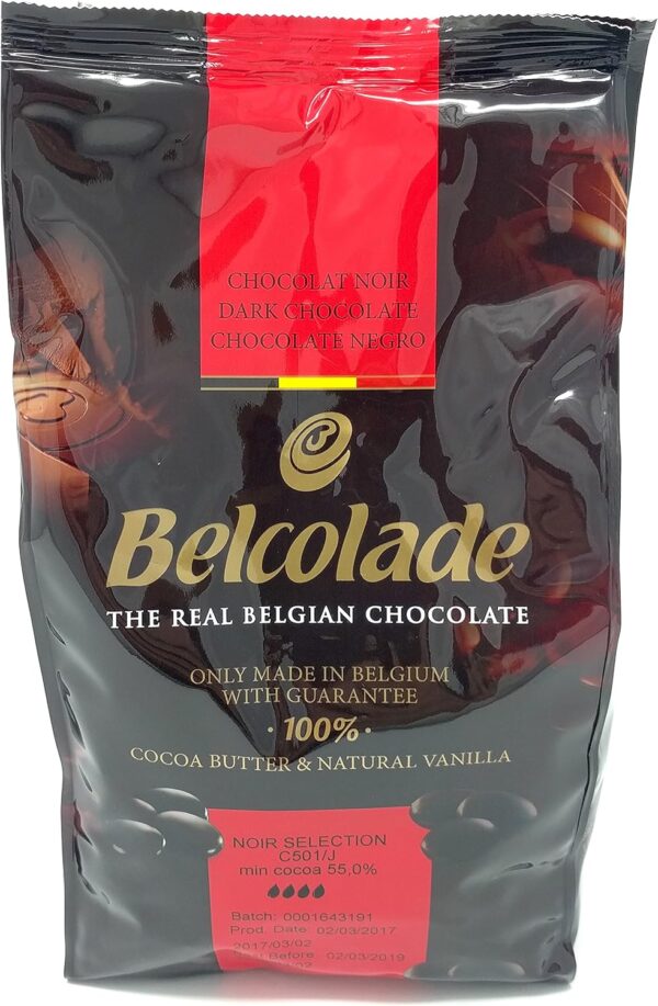 Belcolade tumedam šokolaad (55 %), 1 kg