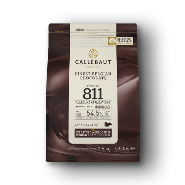 Tume šokolaad Callebaut Dark Callets (54,5%), 2,5 kg