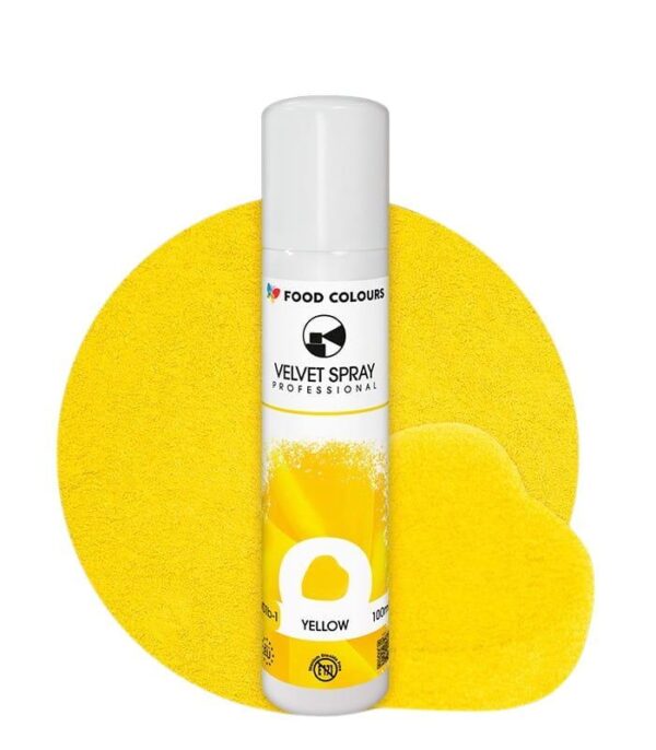 Pihustatav samet "Velvet spray", kollane, 100 ml