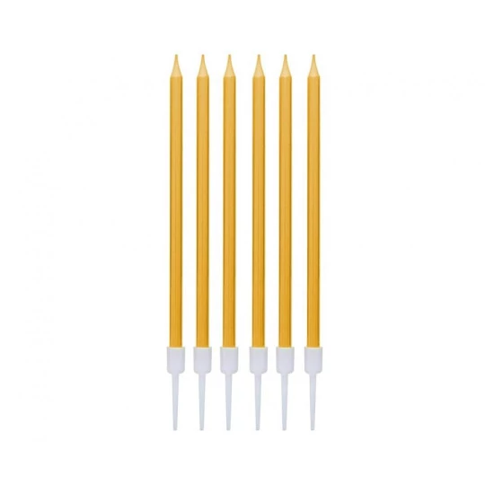 Kuldset värvi tordiküünlad, 1 tk